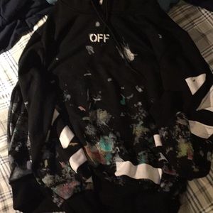 Off white fireworks hoodie